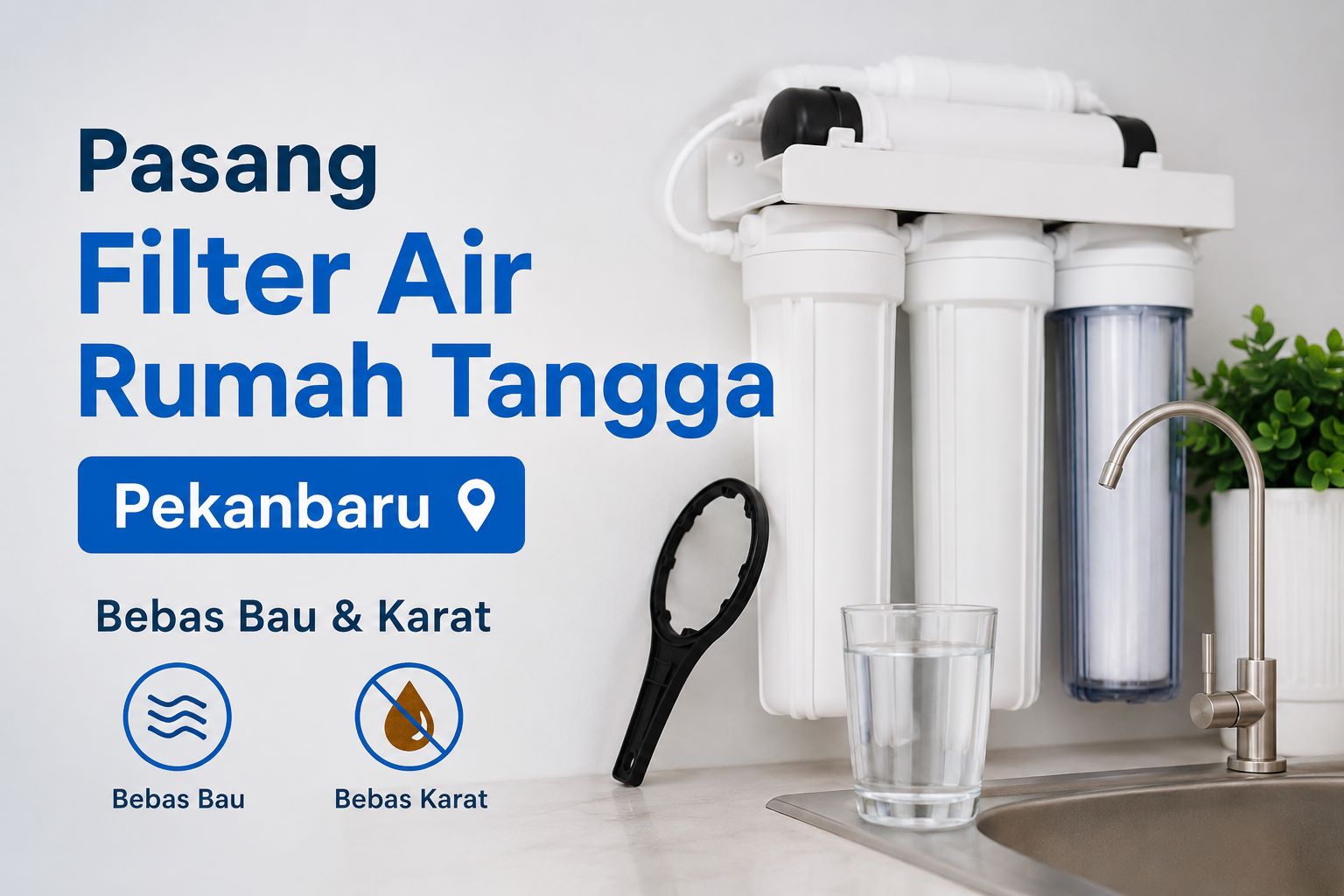 Pasang Filter Air Pekanbaru 081266656565, Bebas Bau & Karat